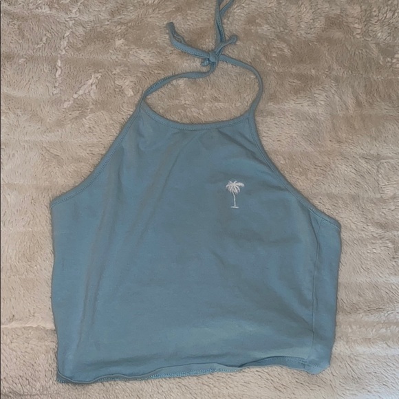 La Hearts Tops - Light blue crop top